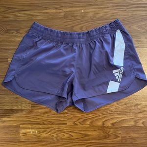 Purple Adidas shorts